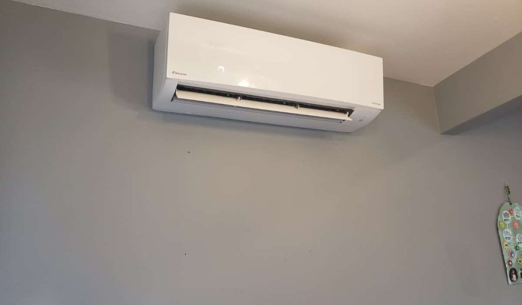 Ductless mini split heat pump installed in a Lutherville, MD home